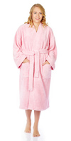 Kimono Style Fleece Bathrobe